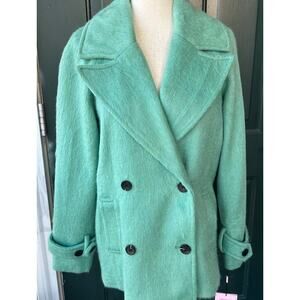 NWT Avec Les Filles Sea Breeze Mint Peacoat XS Scandi Girl Pastel Preppy Soft
